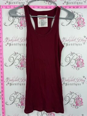 Zenana Outfitters Maroon Racerback Tank Top